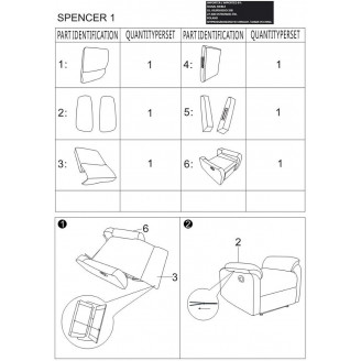 Fotel welurowy rozkładany Spencer Velvet szary Signal