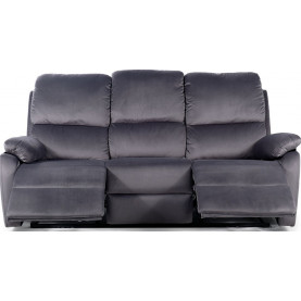 Sofa welurowa rozkładana Spencer III Velvet 193cm szara Signal 2