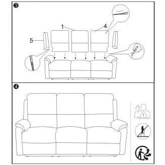 Sofa welurowa rozkładana Spencer III Velvet 193cm szara Signal