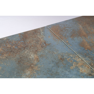 Stół rozkładany nowoczesny Westin Ceramic 160x90cm turkusowy ossido verde/czarny mat Signal