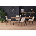 Stół rozkładany loft Berlin 160x90cm orzech miodowy/czarny Halmar