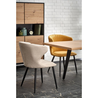 Stół rozkładany loft Dickson II 150x90cm dąb naturalny/czarny Halmar
