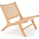 Fotel rattanowy boho Foden naturalny Halmar