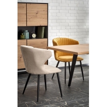 Krzesło tapicerowane nowoczesne K496 beżowe Halmar