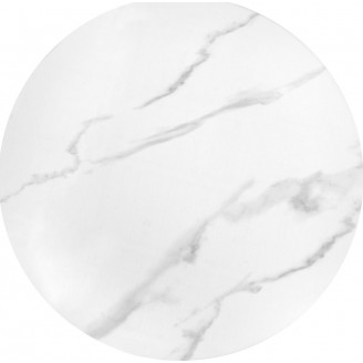Stolik boczny glamour Tribeca 50cm biały marmur/złoty Halmar