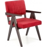 Krzesło drewniane vintage Memory Velvet bordowy/heban Halmar