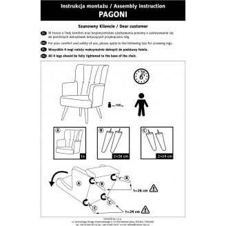 Fotel welurowy uszak Pagoni zielony Halmar | Komfort i styl