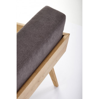 Fotel tapicerowany Freedom Halmar | Dąb naturalny/Popiel | Sklep meblowy