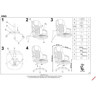 Fotel gabinetowy King II Halmar - Komfort i styl | Sklep