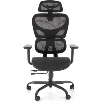 Fotel biurowy Halmar Gotard - czarny, z siatką | Komfort i ergonomia