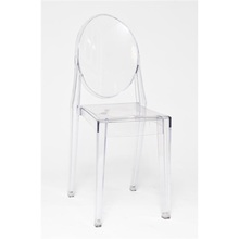 Designerskie Krzesło przezroczyste z tworzywa Viki D2.Design do kuchni, kawiarni i restauracji.