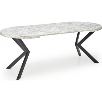 Stół rozkładany okrągły loft Peroni 100cm biały Halmar | Kup teraz!
