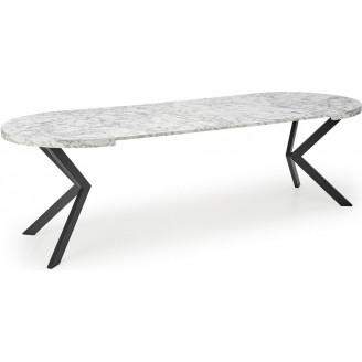 Stół rozkładany okrągły loft Peroni 100cm biały Halmar | Kup teraz!