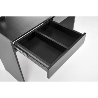 Toaletka z szufladami i lustrem LED Halmar | Czarna 94x43cm