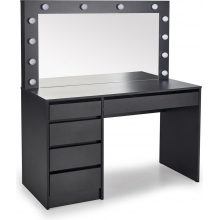 Toaletka Halmar Hollywood XL 120x55cm Czarna - Kup Teraz!
