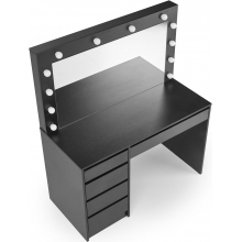 Toaletka Halmar Hollywood XL 120x55cm Czarna - Kup Teraz!