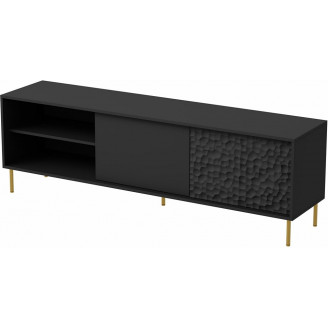 Szafka RTV Bullet Halmar 180x41 Czarno-Złota | Sklep Meble