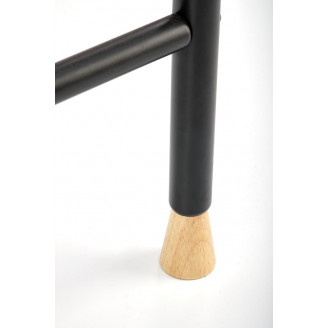 Wieszak stojący Halmar WU-32 | Czarny/Drewno | Skandynawski Design