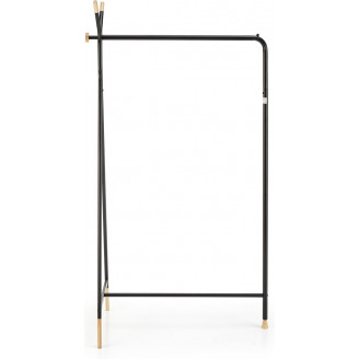 Wieszak stojący Halmar WU-32 | Czarny/Drewno | Skandynawski Design