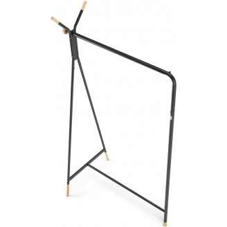 Wieszak stojący Halmar WU-32 | Czarny/Drewno | Skandynawski Design