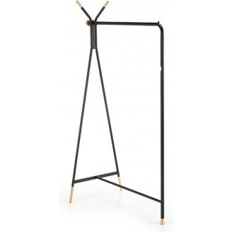 Wieszak stojący Halmar WU-32 | Czarny/Drewno | Skandynawski Design