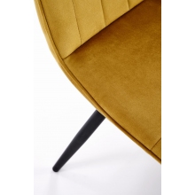 Krzesło welurowe K521 Velvet musztardowe Halmar