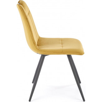 Krzesło welurowe K521 Velvet musztardowe Halmar