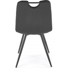 Krzesło welurowe K521 Velvet czarne Halmar