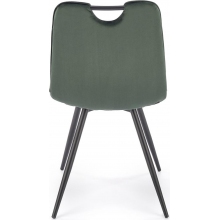 Krzesło welurowe K521 Velvet ciemnozielone Halmar