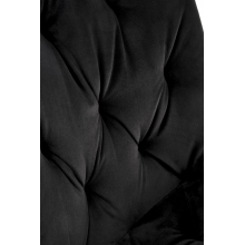 Krzesło welurowe pikowane K519 czarne Halmar