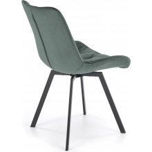 Krzesło welurowe pikowane K519 zielone Halmar