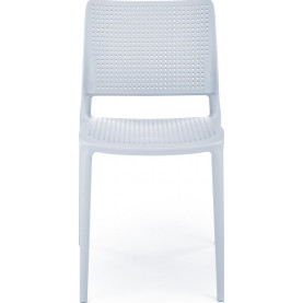 Krzesło ażurowe z tworzywa K514 jasnoniebieskie Halmar 2