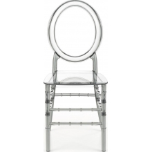 Krzesło przeźroczyste z tworzywa K513 szare Halmar