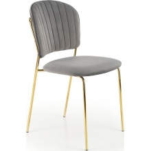Krzesło welurowe szare Halmar K499 - Komfort i elegancja