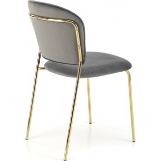 Krzesło welurowe szare Halmar K499 - Komfort i elegancja