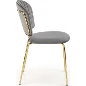 Krzesło welurowe szare Halmar K499 - Komfort i elegancja