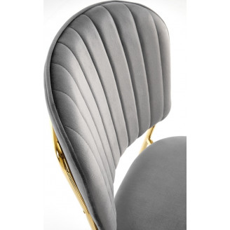 Krzesło welurowe szare Halmar K499 - Komfort i elegancja
