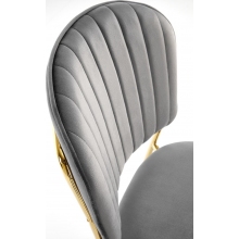 Krzesło welurowe szare Halmar K499 - Komfort i elegancja