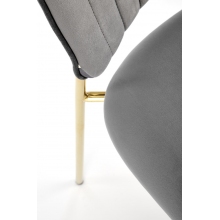 Krzesło welurowe szare Halmar K499 - Komfort i elegancja