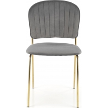 Krzesło welurowe szare Halmar K499 - Komfort i elegancja