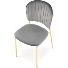 Krzesło welurowe szare Halmar K499 - Komfort i elegancja