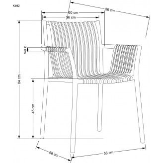 Krzesło Halmar K492 Szare - Komfort i Design | Sklep z Meble