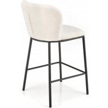 Hoker Halmar H119 Boucle | Krzesło Barowe Kremowe/Czarny