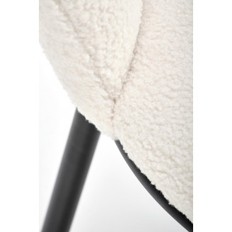 Hoker Halmar H119 Boucle | Krzesło Barowe Kremowe/Czarny