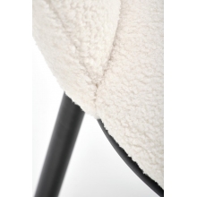 Hoker Halmar H119 Boucle | Krzesło Barowe Kremowe/Czarny