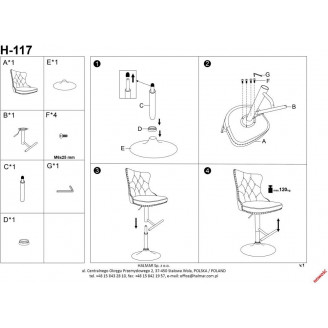 Hoker welurowy zielony/czarny Halmar H117 - Komfort i styl