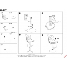 Hoker welurowy zielony/czarny Halmar H117 - Komfort i styl