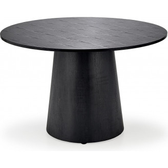 Stół okrągły Ginter 120cm czarny Halmar - Elegancki design