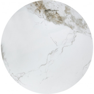Stolik okrągły Genesis Halmar | Biały marmur, 70cm | Salon
