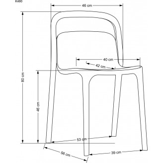 Krzesło Halmar K490 miętowe - Nowoczesny design i trwałość